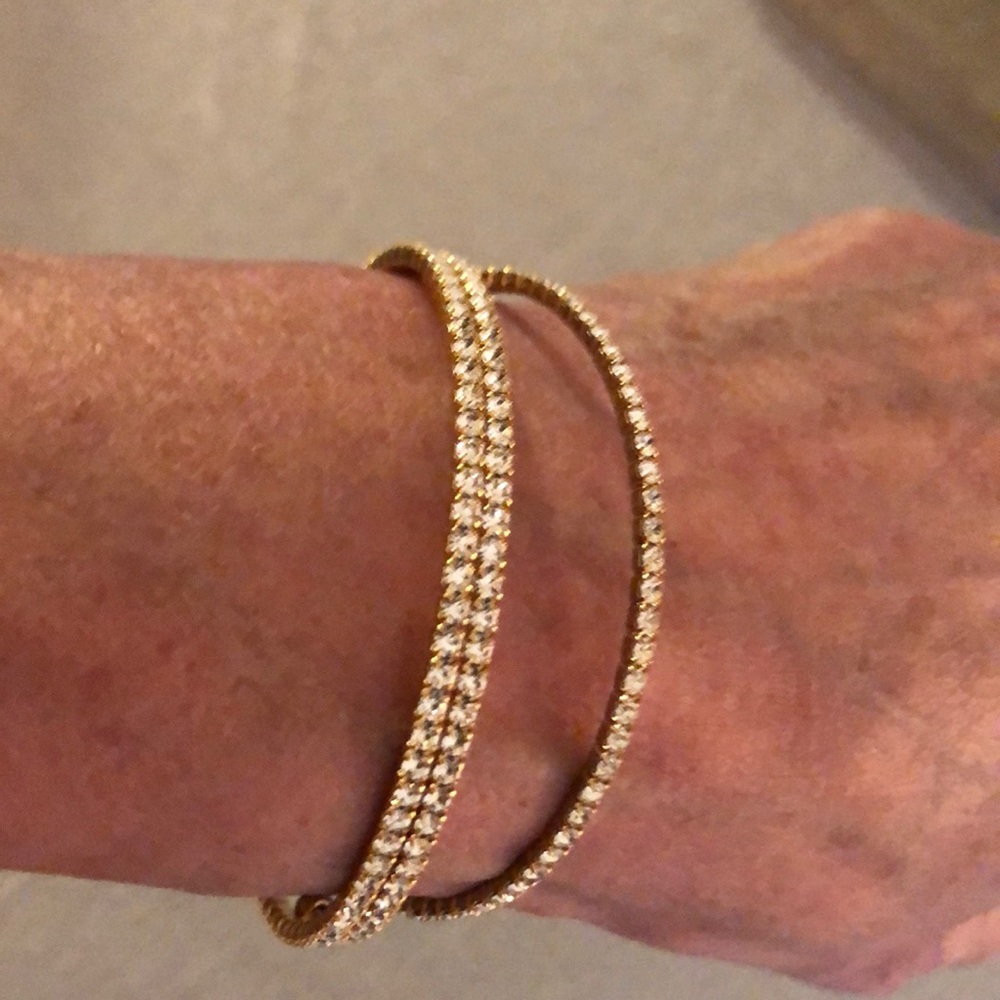 NWT crystal bracelets- single and double style